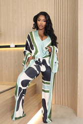 Missed You Pant Set - Sage/combo