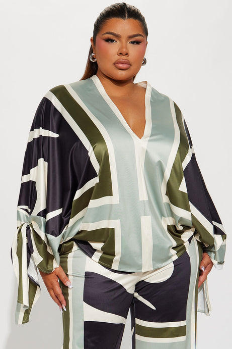 Missed You Pant Set - Sage/combo