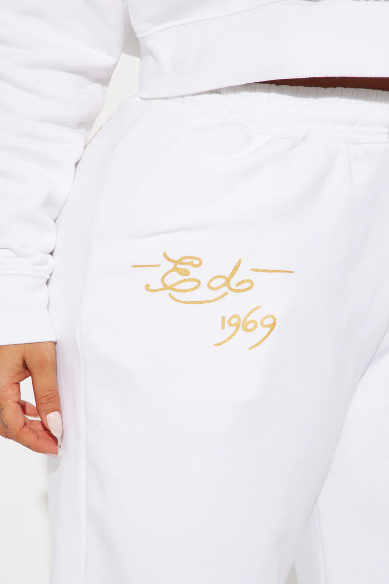 Ed Hardy Dreams Pant Set - White