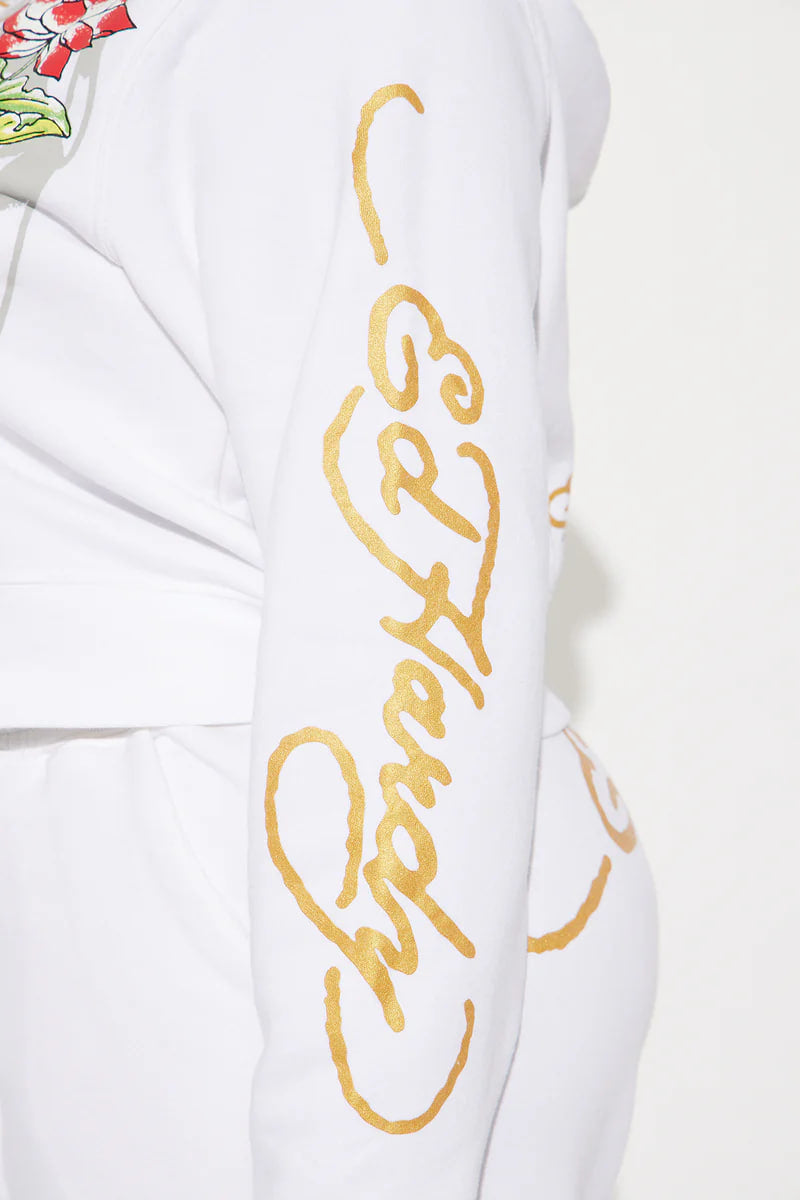 Ed Hardy Dreams Pant Set - White