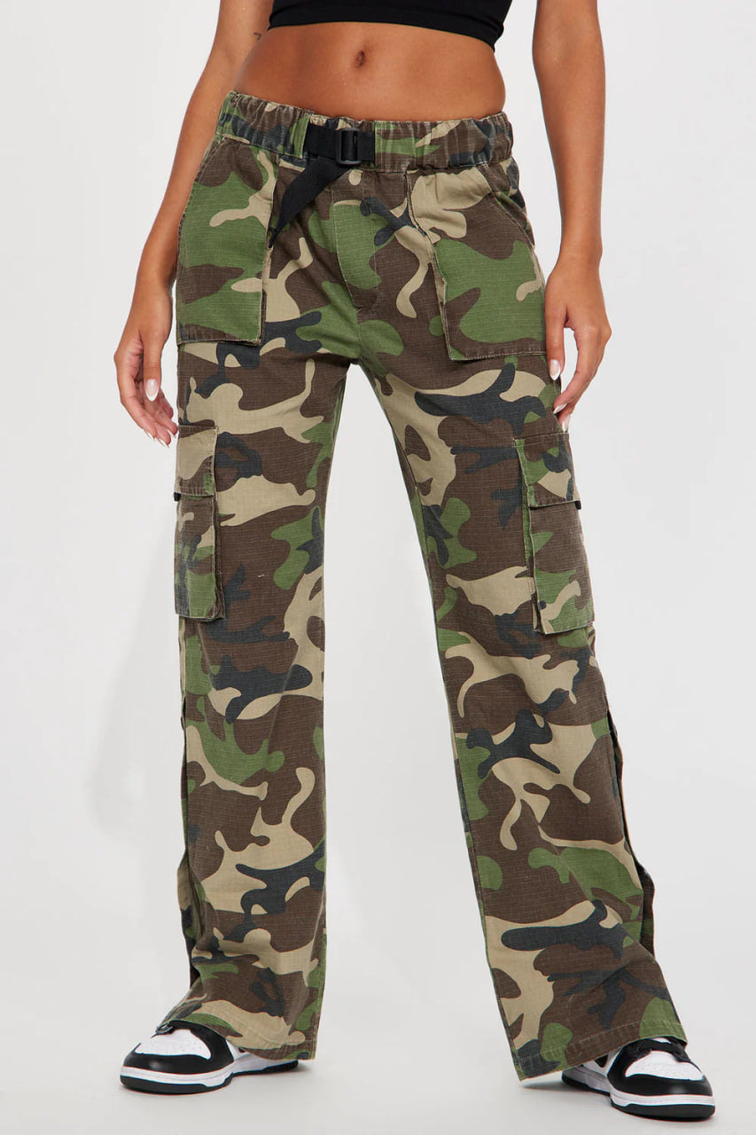 Big Moves Camo Cargo Pant - Olive/combo