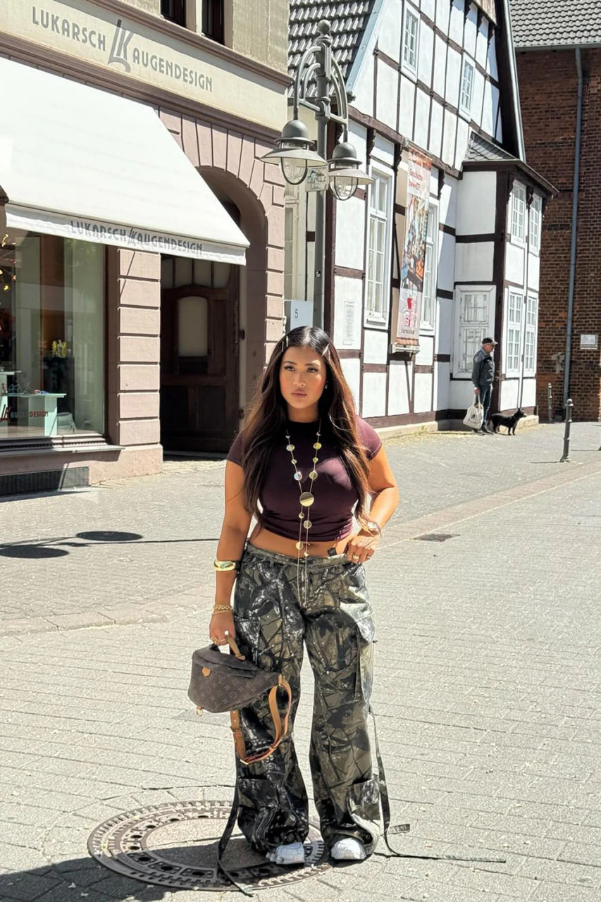 Level You Up Tree Camo Cargo Pant - Olive/combo