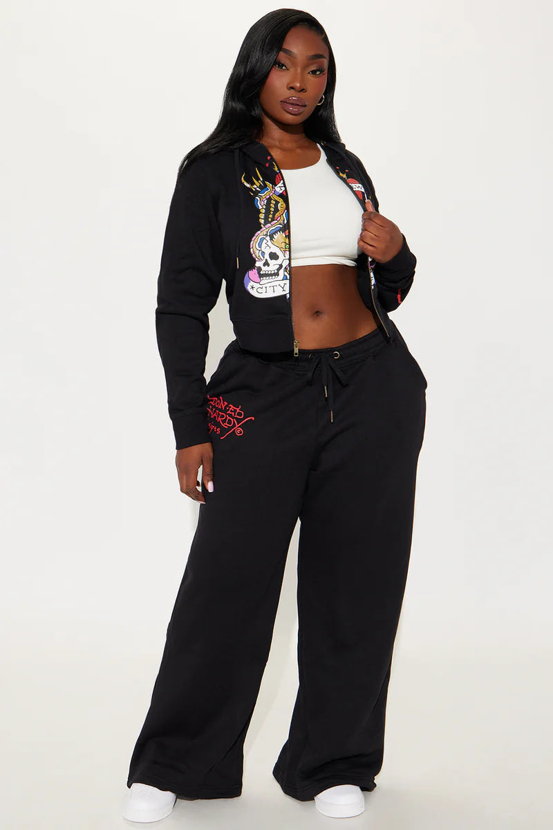 Love Kills Ed Hardy Pant - Black