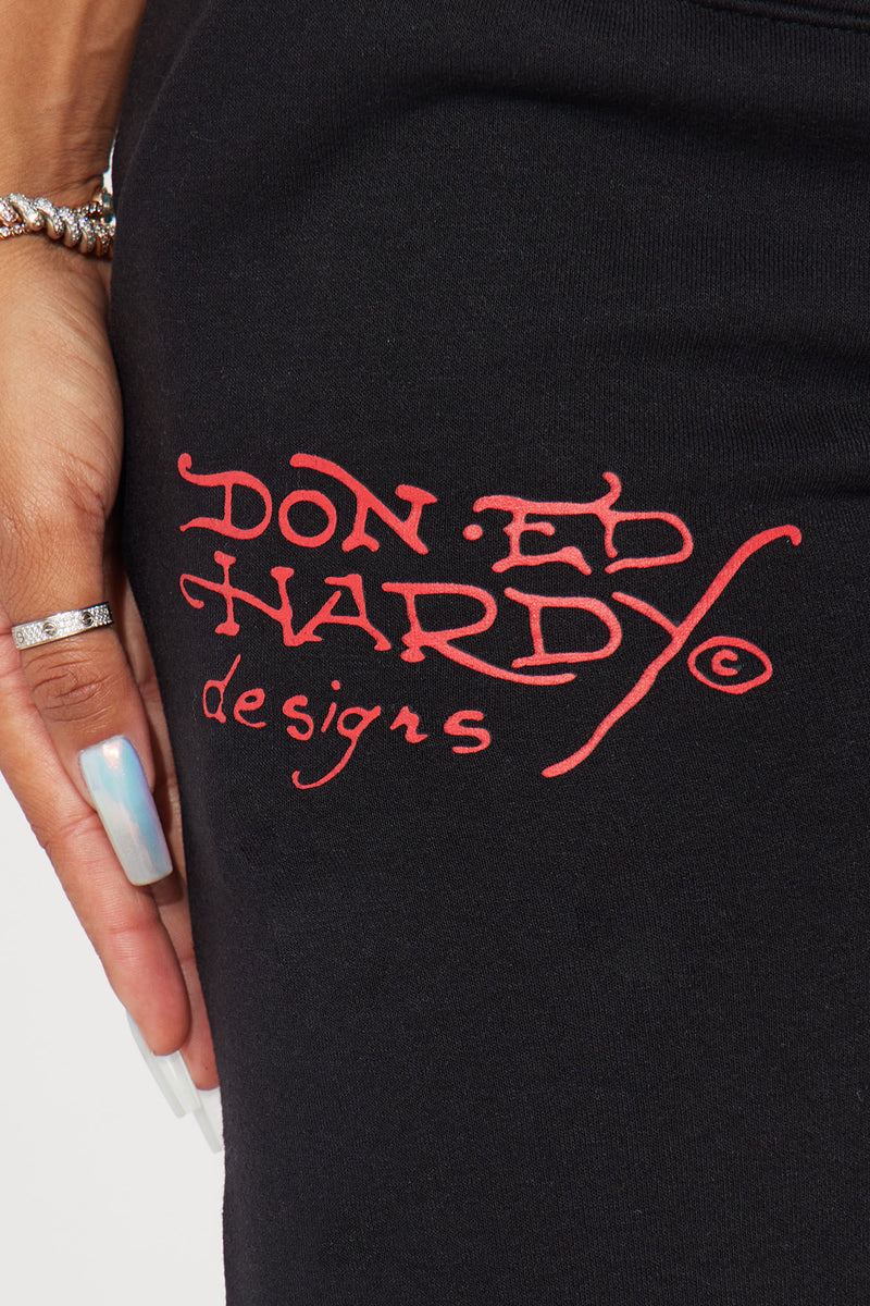 Love Kills Ed Hardy Pant - Black